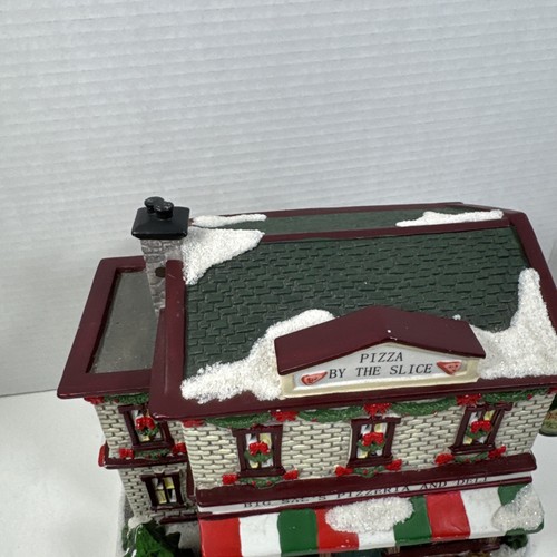 2010 St Nicholas Square Big Sal's Pizzeria & Deli Lighted House Christmas Decor - Picture 3 of 14