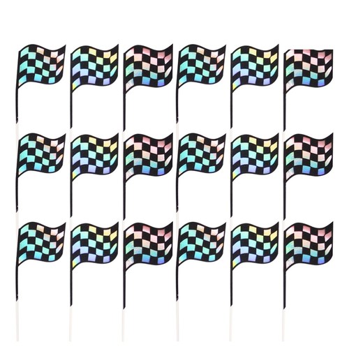 18 Stück Racing Geburtstag Deko Tortenaufleger Schmuck Flagge Design - Bild 5 von 12