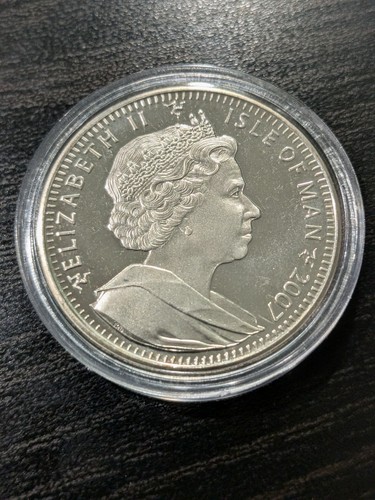 2007 Isle of Man 1 Crown Centenary of the TT Race Coin #5 in Kapsel - Bild 2 von 2