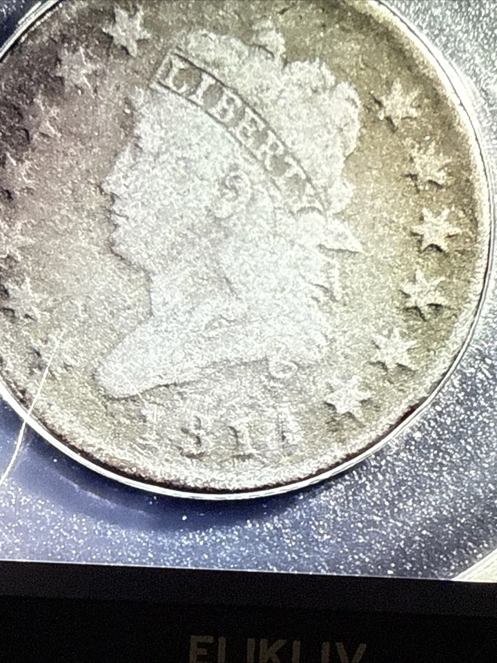1811 Large Cent S-287 ANACS VG8 Dtls K103 - Image 3 of 4