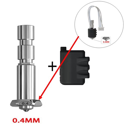 Hotend For Anycubic Kobra3 max Combo Swap Nozzle Harden Steel 0.4 0.6 0.8 HAU - Afbeelding 24 van 26