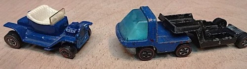 Vintage Hot Wheels Red Line Lot of 2- Hot Heap and Semi Truck