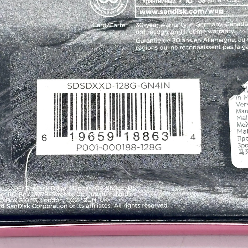 SanDisk Extreme PRO SDXC UHS-I 128GB Memory Card: 200MB/s Read Speed - Image 3 of 3