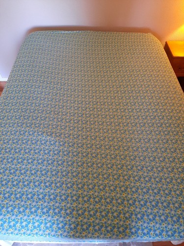 Muy Bonita Vida Natural ~ Queen Ajustada Azul Amarillo Verde Floral Mezcla y Combina Boho - Imagen 2 de 8