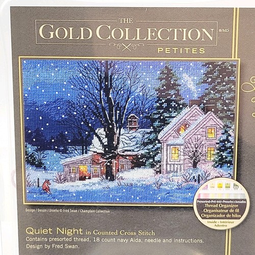 Dimensions Gold Collection Petites Quiet Night Kreuzstich-SET 7"x5" NEU - Bild 2 von 5