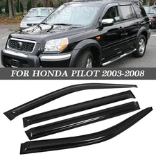 4PCS For Honda Pilot 2003-2008 Side Window Visor Vent Sun Rain Guards Deflector