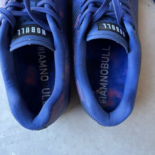 NO BULL Men’s Sz 12 Womens Sz 13.5 Purple Tie Dye CrossFit Trainer Running Shoes - Bild 21 von 22