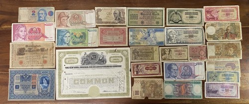 Lotto 25 Banconote Tutte Diverse (Rif: L-1A)