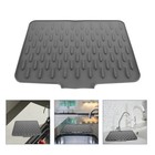  Silicone Sink Mat - Large Non-Slip Drain Board - Grooved Quick Dry Dish Drying