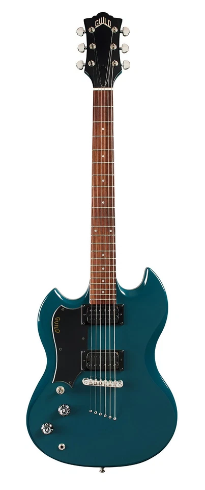 Guitarra Eléctrica para Zurdos Guild Polara, Diapasón de Palisandro, Acero Azul Foto 2 de 3