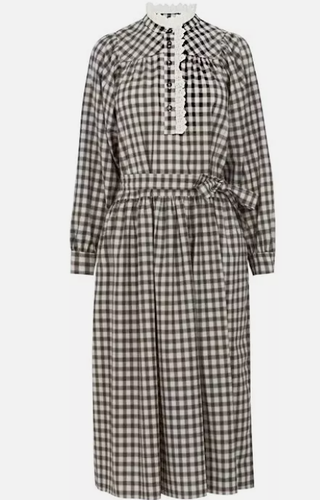 Mara Max kariertes kariertes Midikleid Baumwolle Gr. 16 NEU - Bild 23 von 24