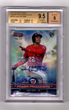 JUAN SOTO  2018 TOPPS BOWMANS BEST POWER PRODUCERS AUTOS  # 30 OF # 99   BVG 9.5