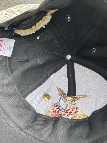 Berretto membro NRA Millennium con spilla ufficiale cappello camionista snapback bandiera aquila nero - Foto 4 di 4