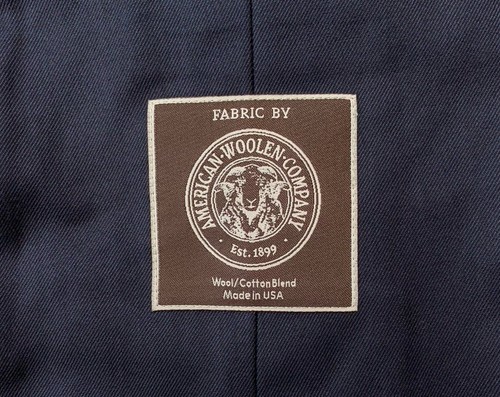 ¡Como nuevo! Blazer informal de lana 40 S J Crew X AWC azul marino liso calce ajustado peso cero - Imagen 13 de 13