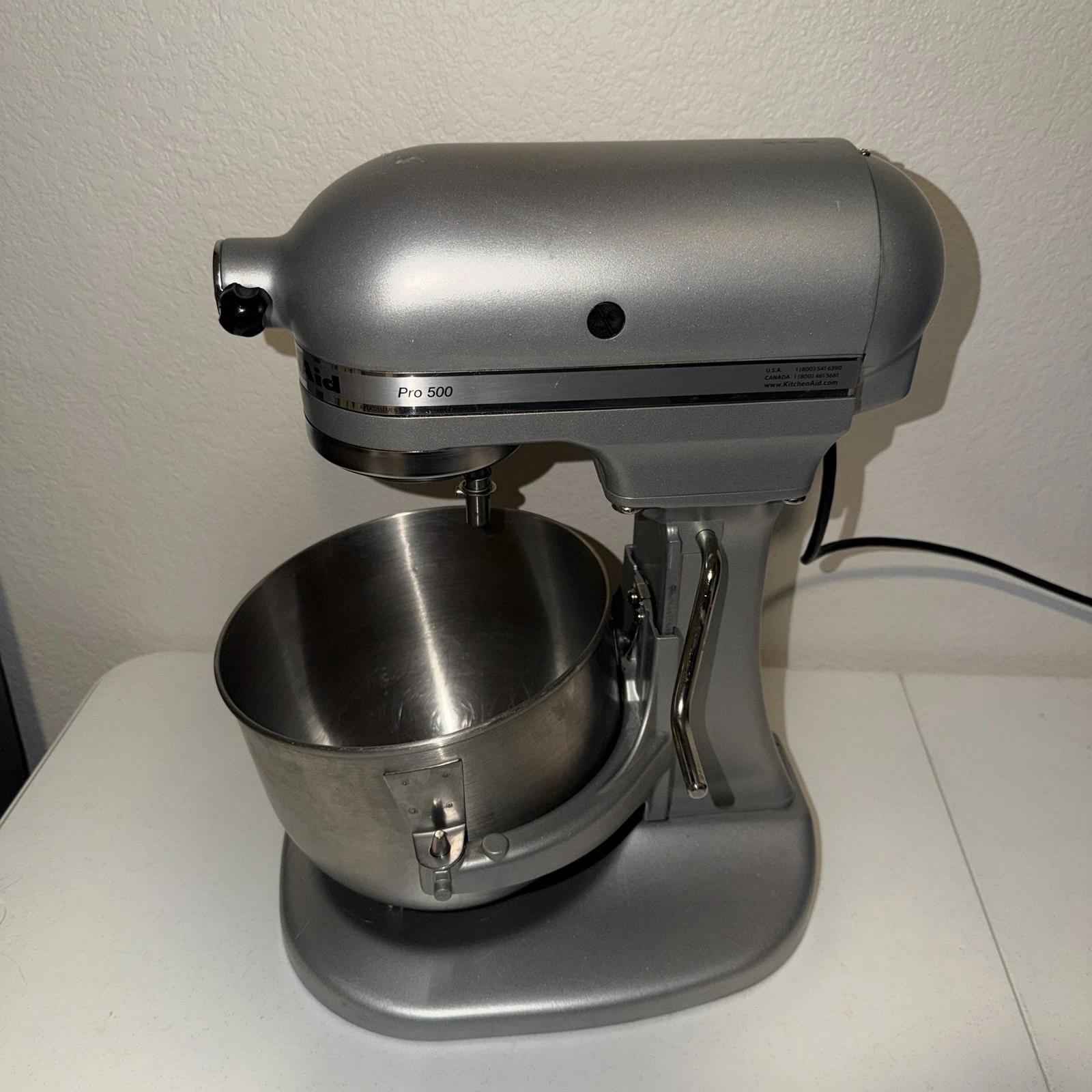KitchenAid Pro 500 Quart Artisan Stand Mixer ksm500qsm Silver Made In USA
Opens in a new window or t