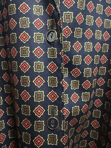 Brooks Brothers Damen Shirtkleid mit Gürtel 8 geometrisches Muster Retro adrett - Bild 8 von 11