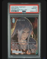 Final Fantasy TCG 2024 Sephiroth 22-032L - Full Art - PSA 10 - Hidden Hope FFTCG