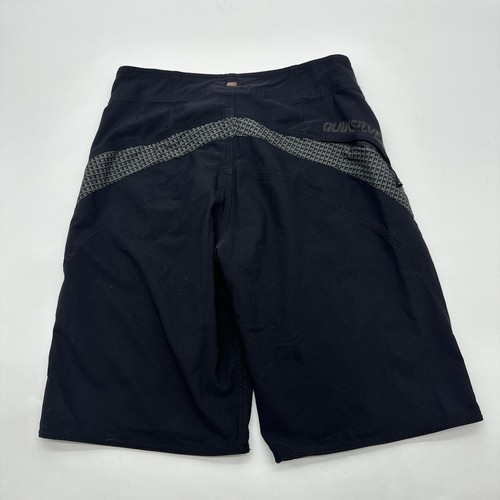 Quiksilver Swim Shorts Men L Black Pocket Zip Logo ..#32527 - Picture 8 of 13