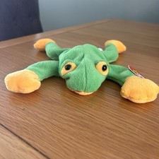 Ty Beanie Baby Smoochy The Frog 1997 Retro Retired Plush Toy Collectible