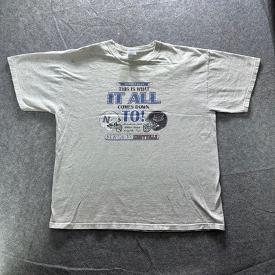 Gildan Shirt Mens XL Gray Newton Vs Kirbyville Football Graphic Tee Crewneck