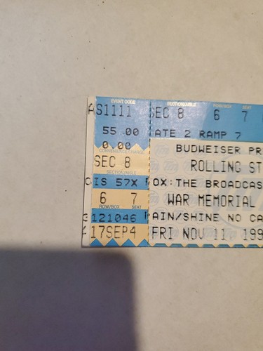 1994 Rolling Stones Voodoo Lounge Tour Ticket Stub BUNDLE WAR Memorial 11/11/94 - Picture 3 of 24