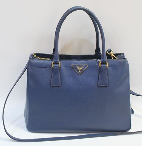 Prada Saffiano Navy Tote Bag 25663541 - Picture 1 of 8