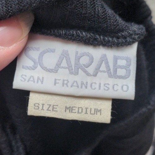 Vintage 80s Kitty Cats In Boots Graphic Print Crewneck Sweatshirt NWT Sz M Black - Picture 9 of 10