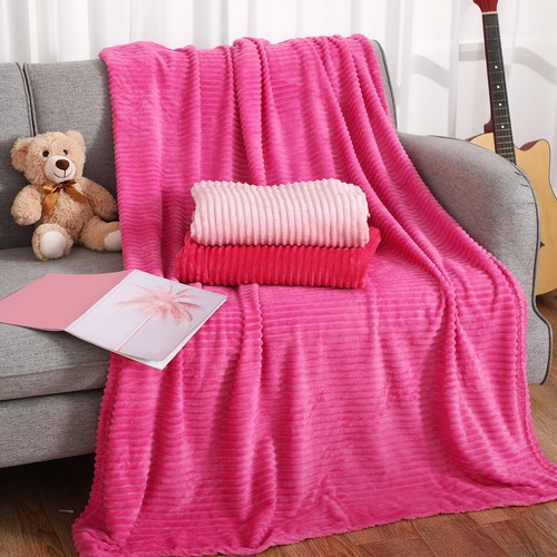 50 x 60 cm Fleece Überwurf Decke weich süß warm Plüsch Flanell flauschig unbedruckt... - Bild 4 von 6