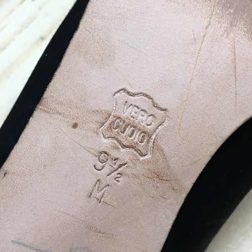 Van Eli Shoes Womens 9.5 M Slip On Pumps Black Leather Casual Heels Square Toe - Picture 12 of 17