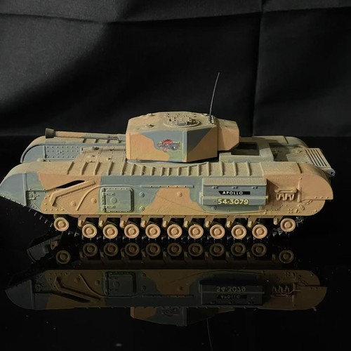 Tanque Churchill Mk III de colección construido profesional 1:48, ejército británico, Túnez, pintura 1943