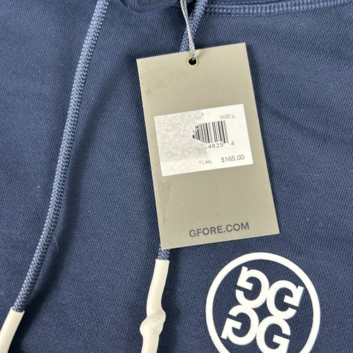 G/Fore G4 Womens Golf Hoodie Girls Golf Too Large Blue Cotton Poly NWT MSRP $165 - Picture 4 of 7
