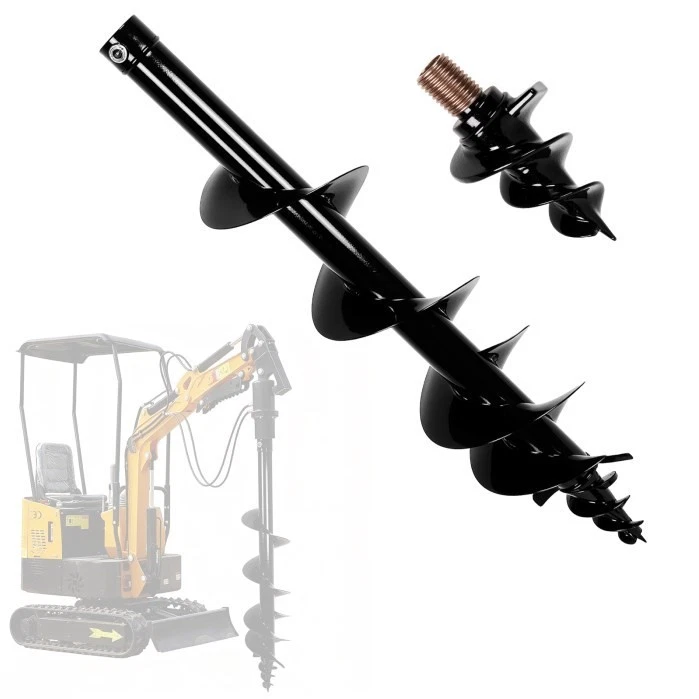 200 мм мини экскаватор насадка гидравлический шнек гидравлический экскаватор шнековая дрель - Изображение 2 из 4