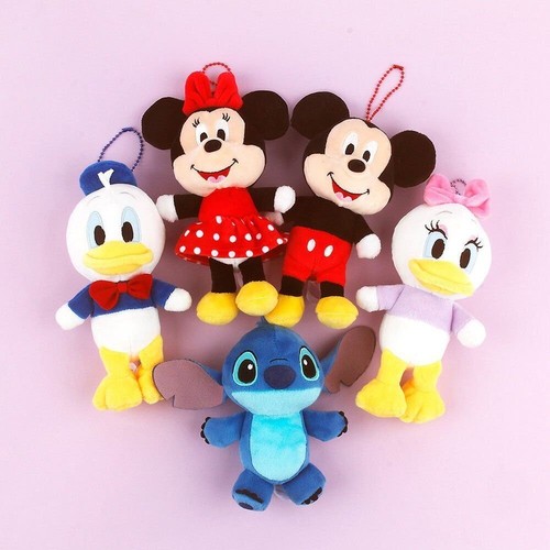 Disney Stitch Mascot Keychain Plush Stuffed Animal Bag Clip Keyring Keychain - Picture 5 of 5