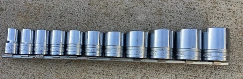 SNAP ON TOOLS FEMALE TORX SOCKETS, LOT OF 11