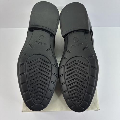 Zapatos con cordones Geox U Hilstone 2fit A de cuero negro para hombre talla 8 - Imagen 7 de 7
