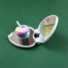 30 Pcs Heart Shaped Lenses Travel Mirror Tiles for Crafts Heart-shaped Makeup