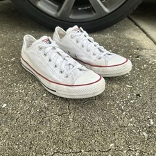 Converse Chuck Taylor All Star OX Sneakers Womens 9 White Athletic Shoes Classic