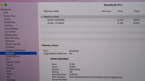 MacBook Pro (Retina, 15-inch, 2015) 2.2GHz-i7 16GB RAM 256 SSD SN: C02PNCQEG8WN - Picture 22 of 24