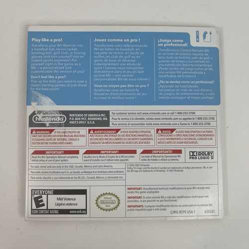 Nintendo Wii Sports Game Complete Comes W/ Sleeve & Manual Tested Works - Bild 2 von 8