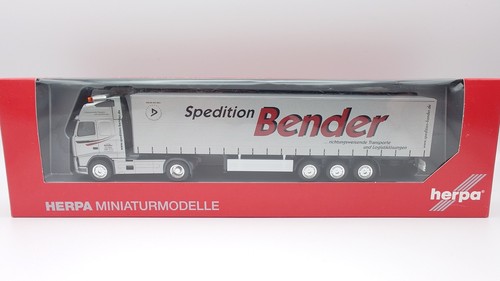 Herpa 154819 1:87 Volvo FH GL XL Gardinenplanen Sattelzug Bender Freudenberg OVP - Bild 5 von 5