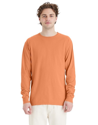 Hanes Adult Long Sleeve T Shirt Tee ComfortWash Garment Dyed Ring Spun Cotton