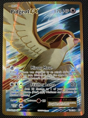 Pokemon Karte Pidgeot EX 104/108 XY Evolutions Full Art NM  EN Original
