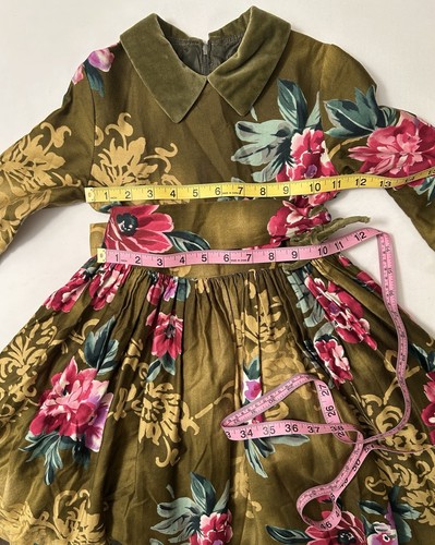 Zoe Ltd Peter Pan Collar Fit And Flare Floral Dress Size 5 - Picture 4 of 8