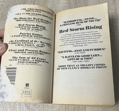 Red Storm Rising by Tom Clancy Mass Market Paperback - Picture 9 of 13