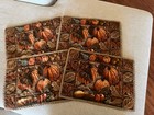 Set of 4 Handmade Placemats - Autumn Pumpkin Themed