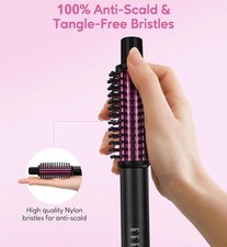 Farery Mini Hair Curler And Straightener Styling Round Hot Thermal Brush 25mm