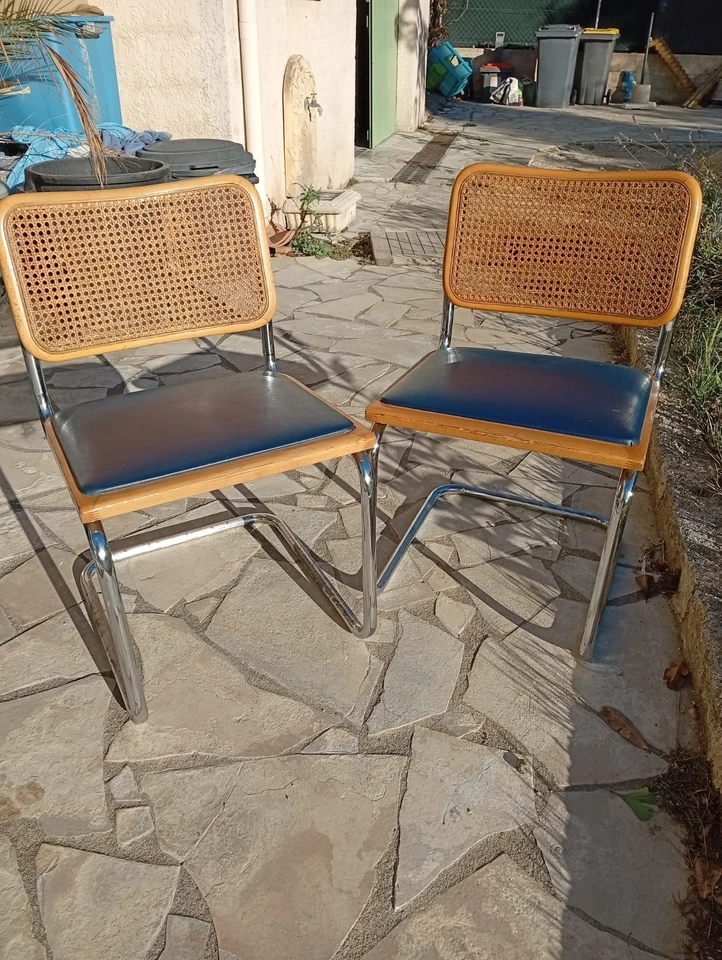 Lot de 2 chaises Cesca Bauhaus de Marcel Breuer, très bon état. - Photo 2/4