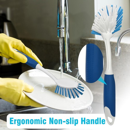 2pack Kitchen Diffusion Type Scrub Brush For Cleaning Dishes Pots Pan Sink And B - Picture 6 of 7