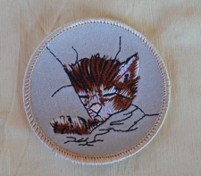 Chessie C&O Railroad 3” Round SewOn Embroidered Patch Cat Kitten Chesapeake Ohio
