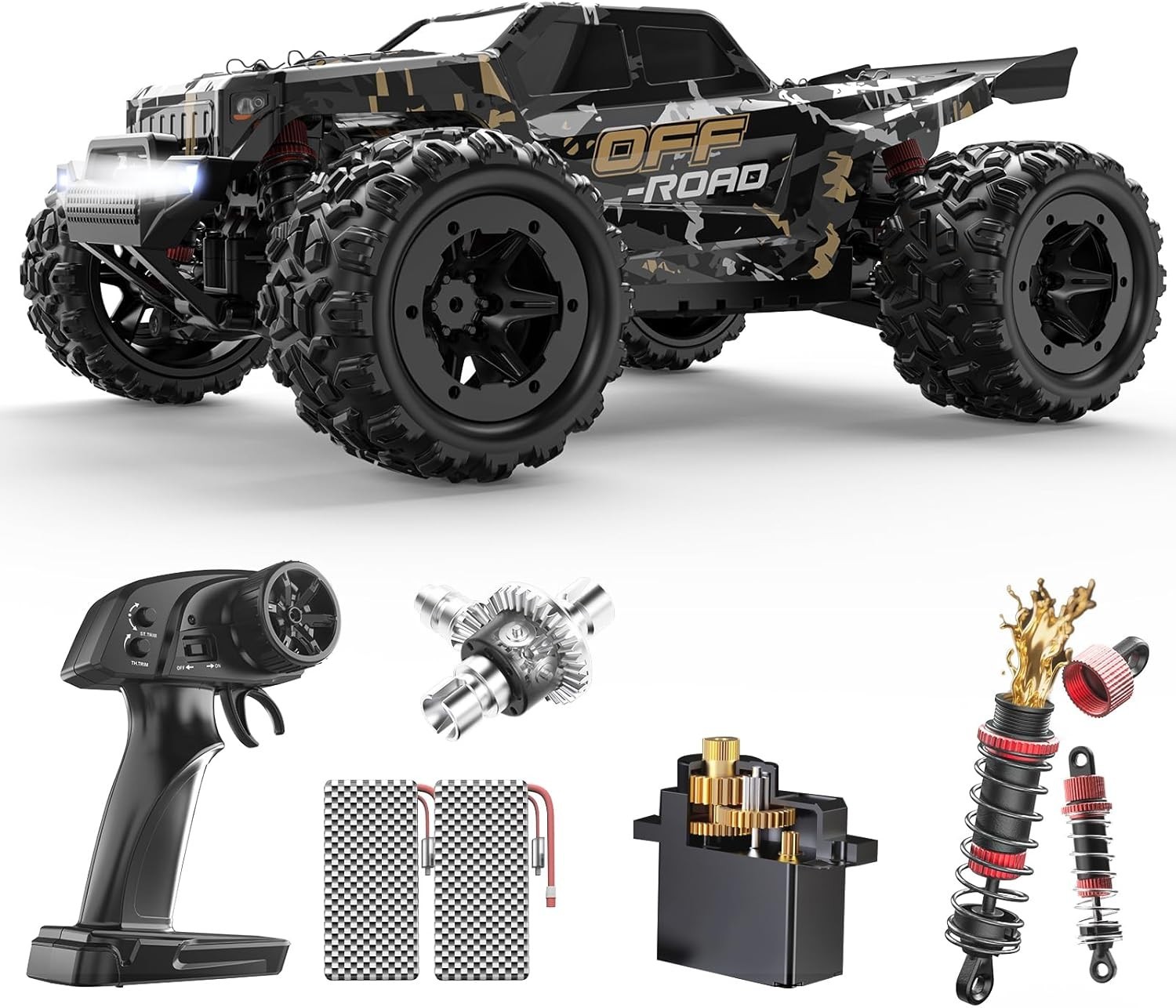 40kph Waterproof Monster Truck W 2 Batteries